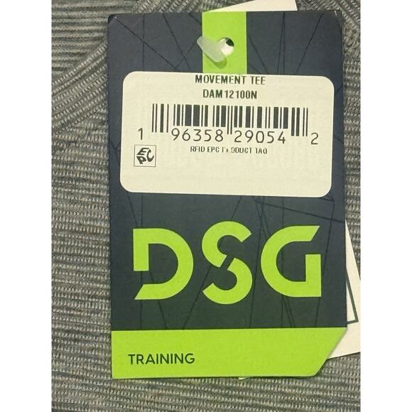 DSG Men’s Movement Tee Size Small Gray Moisture Wicking Training Shirt NWT - Picture 4 of 5